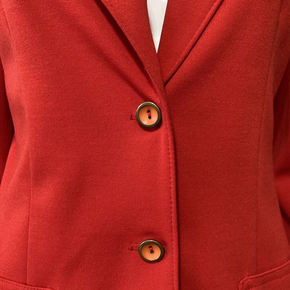 $5 SALE MUST GO Vintage 70s Alex Coleman Sportswear Red Blazer Jacket Size S - Picture 5 of 12